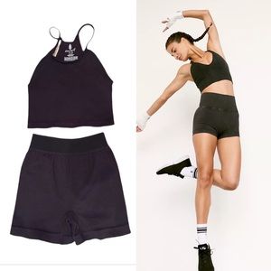 NEW Free People Movement Happiness Runs crop top & shorts set